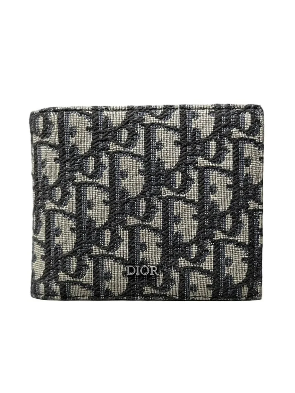 Dior Oblique Bifold Wallet Blue
